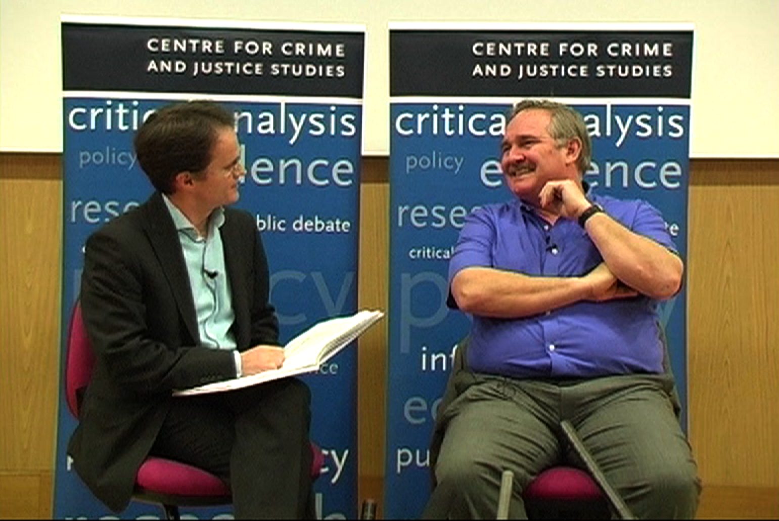 Interview film for the Centre for Crime and Justice Studies